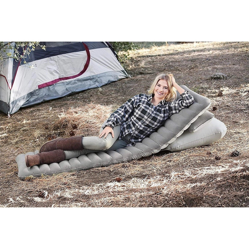 Trade Shop - Letto Singolo Flexchoice 191x70x10,5 Cm Materasso Da Campeggio Gonfiabile 67617 -