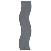 Tappeto Grigio Scuro in Ecopelliccia 80 × 300 cm a Pelo Lungo con Retro in Poliestere per Soggiorno e Corridoio Moderni