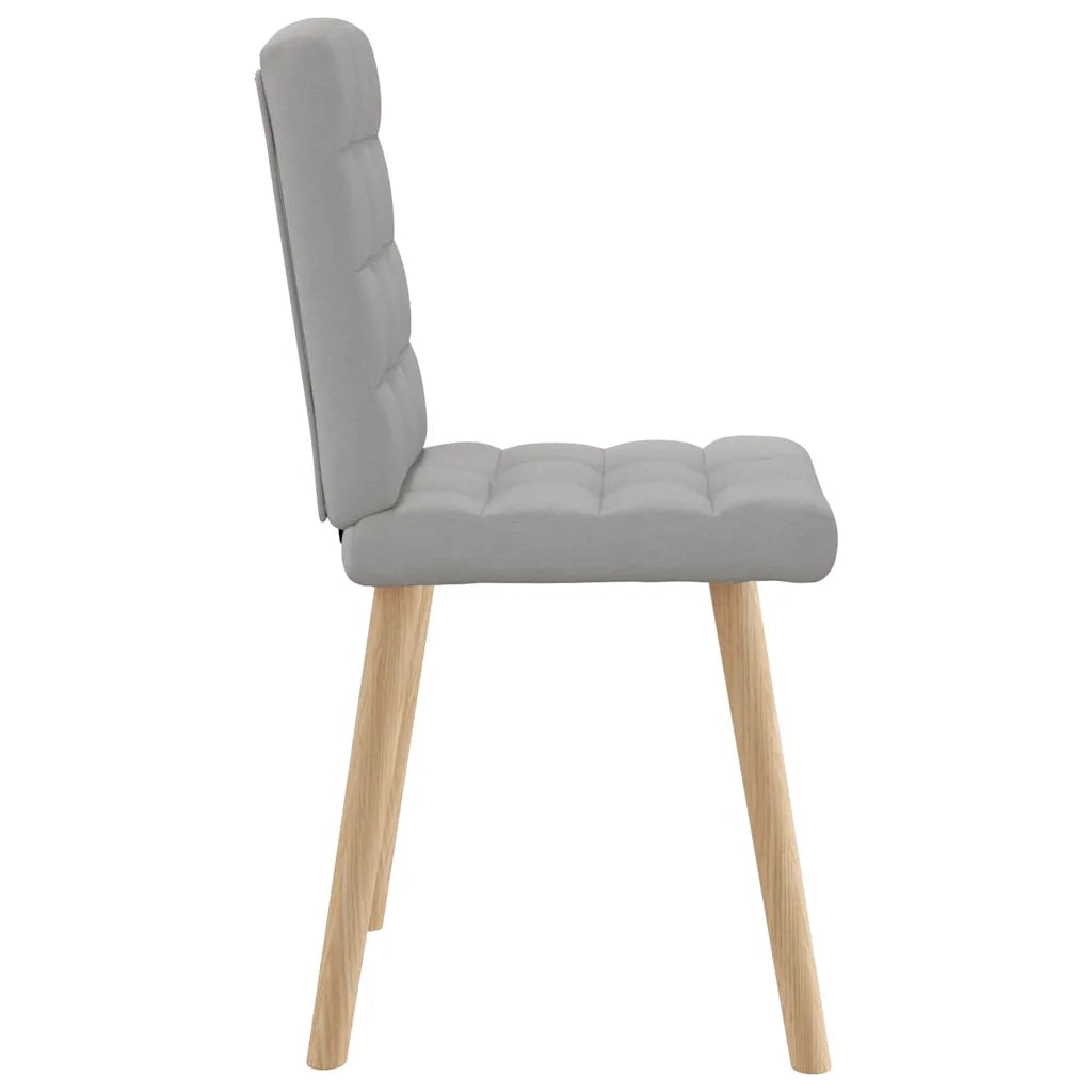 Sedie da Pranzo 4 pz Grigio Nuvola in Tessuto 3315200