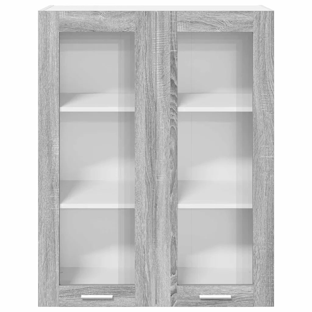 Armadio pensile con porta Grigio Sonoma 80 x 31 x 100 cm