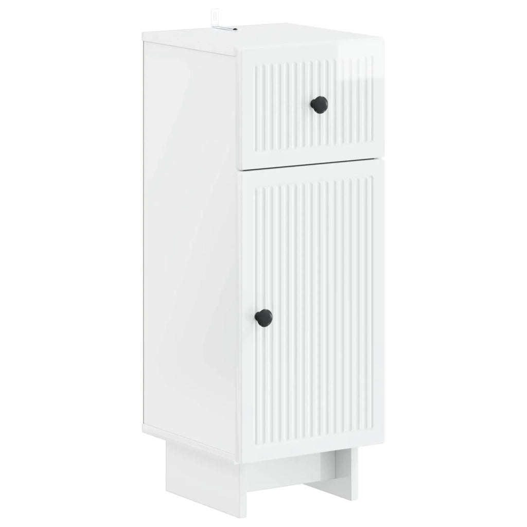 Mobiletto da Bagno EDE Bianco Lucido 30 x 31 x 80 cm 895949