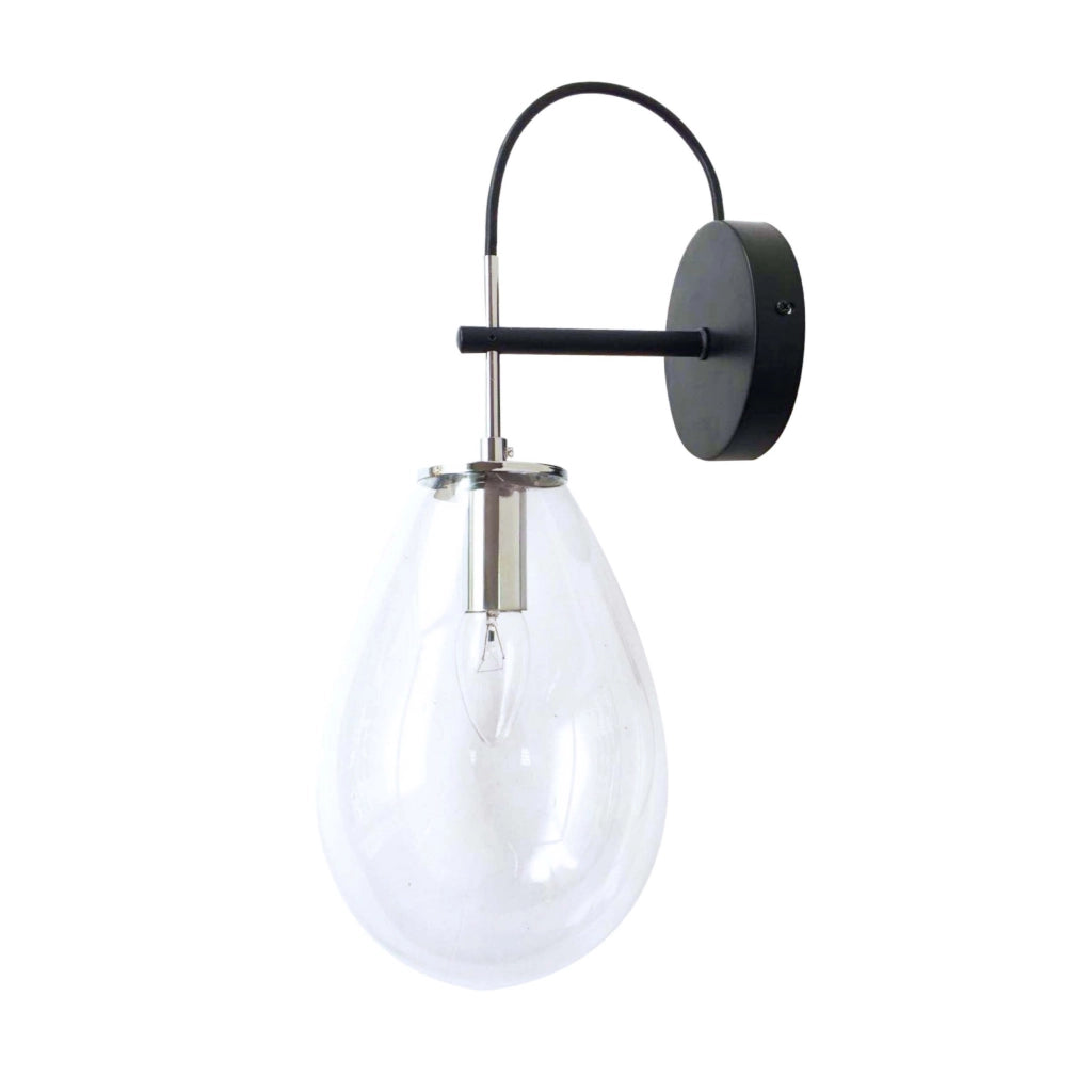 Applique Fondi goccia vetro trasparente 1xE14 Light Prestige