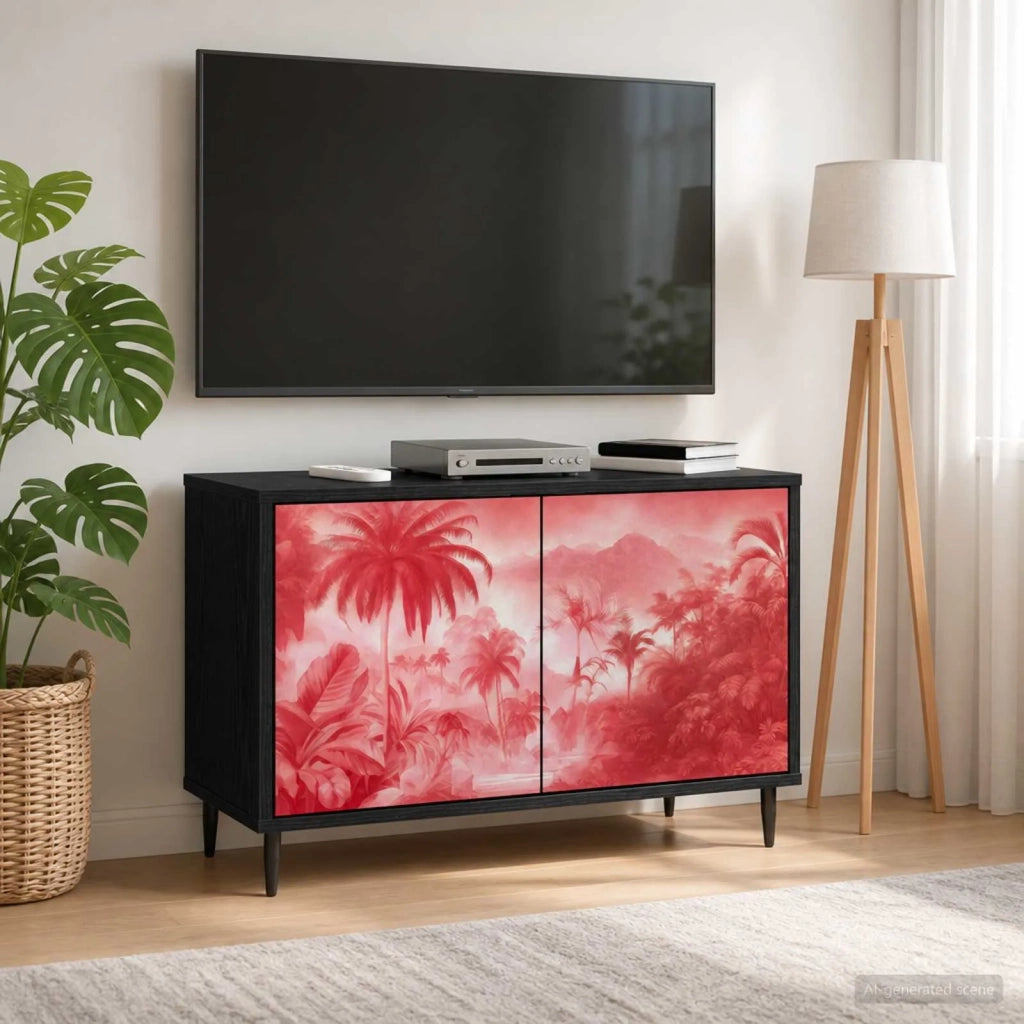 Mobile TV AACHEN 69 x 33 x 50,5 cm Rovere Nero 8007026