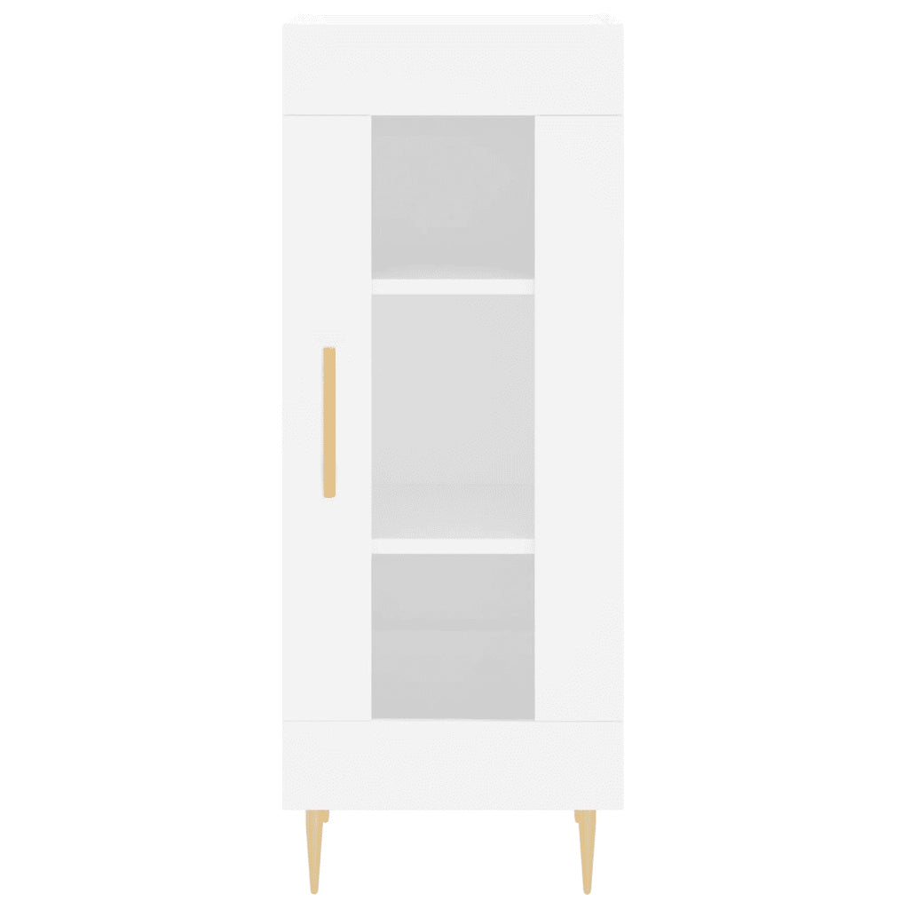 Credenza Bianca 34,5x34x90 cm in Legno Multistrato 828780