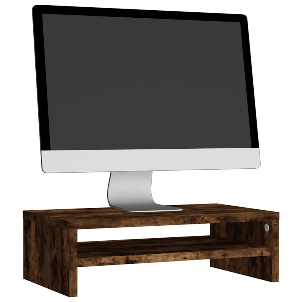 Supporto per Monitor Rovere Fumo 42x24x13 cm Legno Multistrato CFW4402095