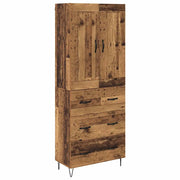 Credenza | Madia | Buffet da pranzo | Armadio da pranzo Legno vecchio 69,5 x 34 x 180 cm Legno multistrato