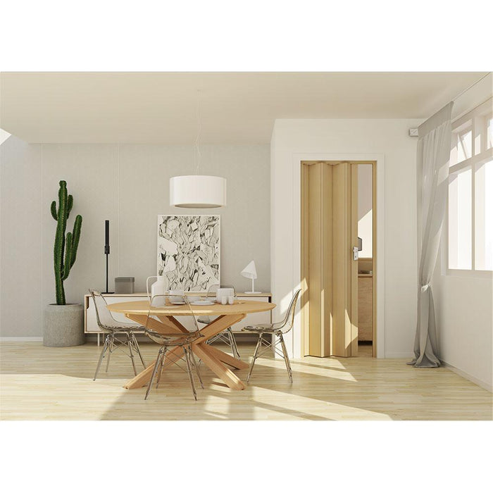 Porta a Soffietto da Interno 83x214 cm in PVC Caroline Legno Faggio