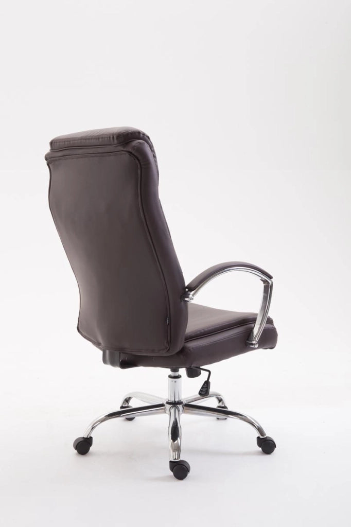 Sedia ufficio VAUD XL in similpelle marrone