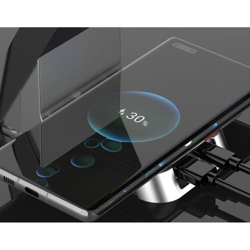 Trade Shop - Stazione Di Ricarica Wireless Magnetica 20w Supporto Per Smartphone Watch Airpods Q-wx500 -