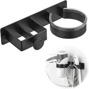 Organizzatore per bagno da appendere al muro - Organizzatore per bagno in alluminio senza perforazione - Multifunzionale per hotel, bagno, soggiorno, barbiere
