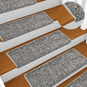 Tappetini per Scale 10 pz 65x25 cm Grigio cod mxl 72695