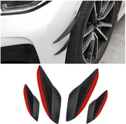 Spoiler universale per bumper - 4 pezzi - nero lucido - facile da installare - splitter di bumper