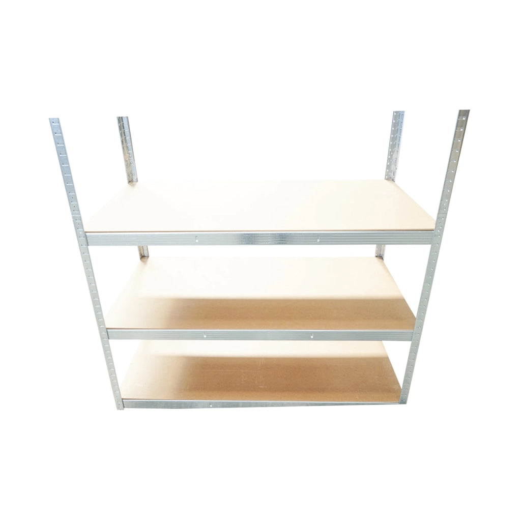 Scaffale in metallo con 5 ripiani in MDF, 180x120x60 cm, 175 kg/ripiano, montaggio senza viti, zincato