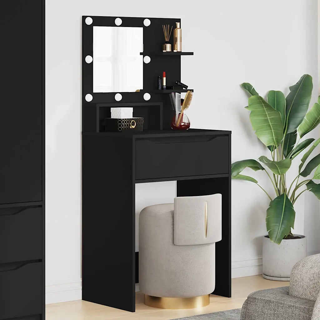 Tavoli da Trucco per Camera da Letto Nero 80 x 39,6 x 135 cm