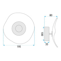 Lampada Da Parete Led App1794-w Brush Gold