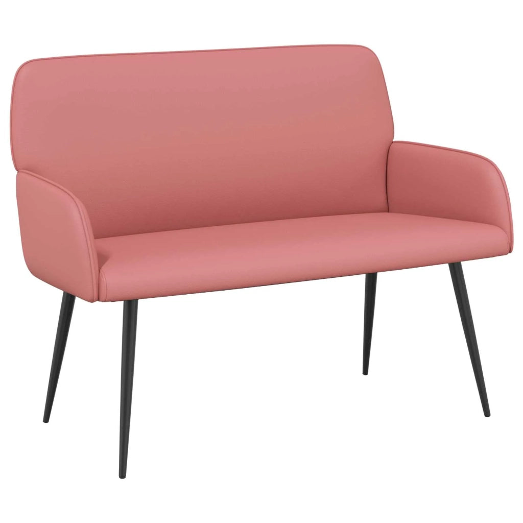 Divano a 2 posti con gambe in metallo 2 posto Rosa Similpelle 42051016