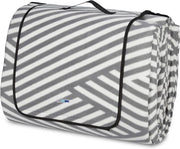 Tenda picnic 600 x 200 cm isolata impermeabile degenerezza in felpa bianco/grigio con maniglia-XXL