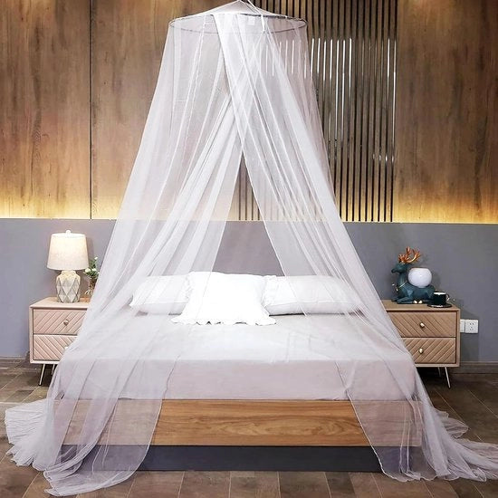 Tenda a doppia piazza universale 60 x 250 x 1100 cm con cupole per interni ed esterni - reticolo per letto contro insetti.