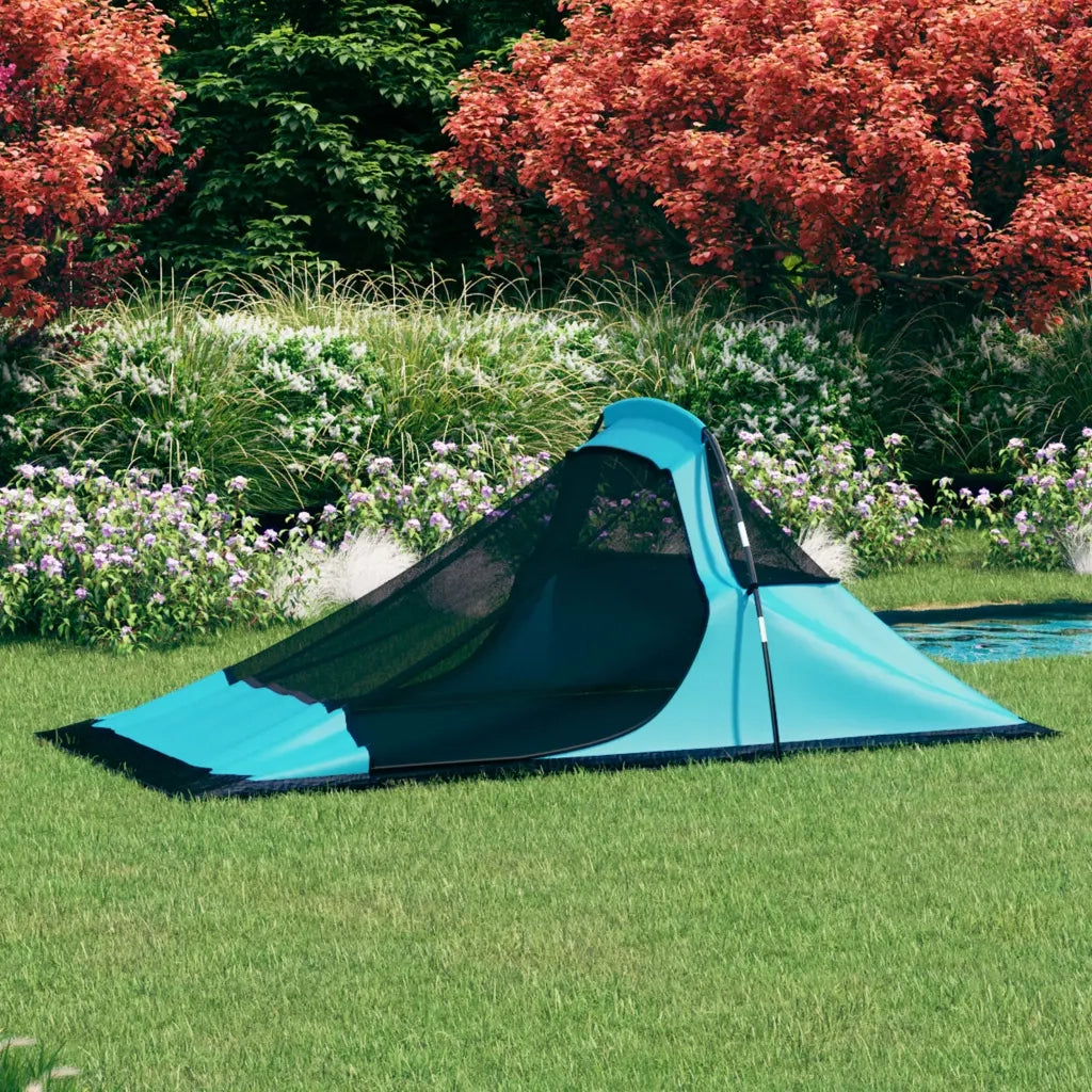 Tenda da Campeggio 317x240x100 cm Blu 93072