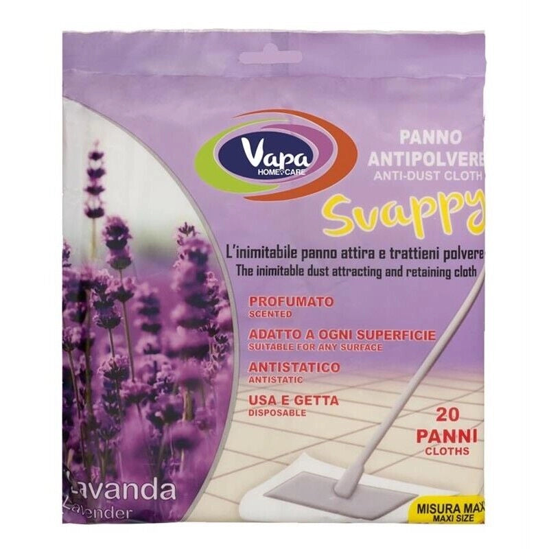 SVAPPY PANNI CATTURA POLVERE LAVANDA 20 PZ