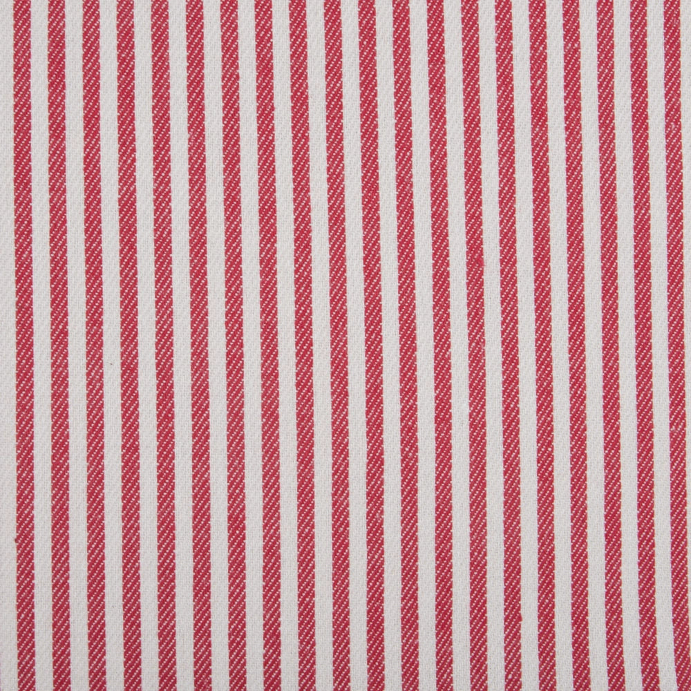 Set di 2 cuscini decorativi in cotone rosso e bianco 45 x 45 cm con motivo a strisce e bottoni Accessori decorativi retrò Camera da letto Soggiorno