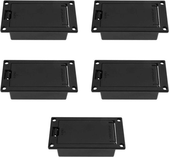 Alimentatore per pickup chitarra - pannello PP3 9V - supporto batteria in plastica - custodia batteria - pickup chitarra-basso - accessori di ricambio - nero