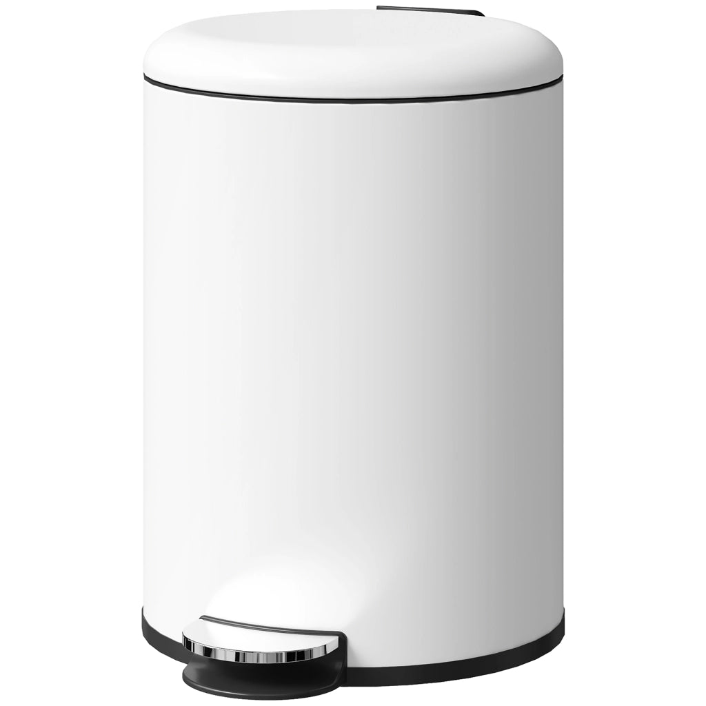 Cestino 20 Litri con Pedale ¨C zephmum ¨C 20L, Bianco Crema
