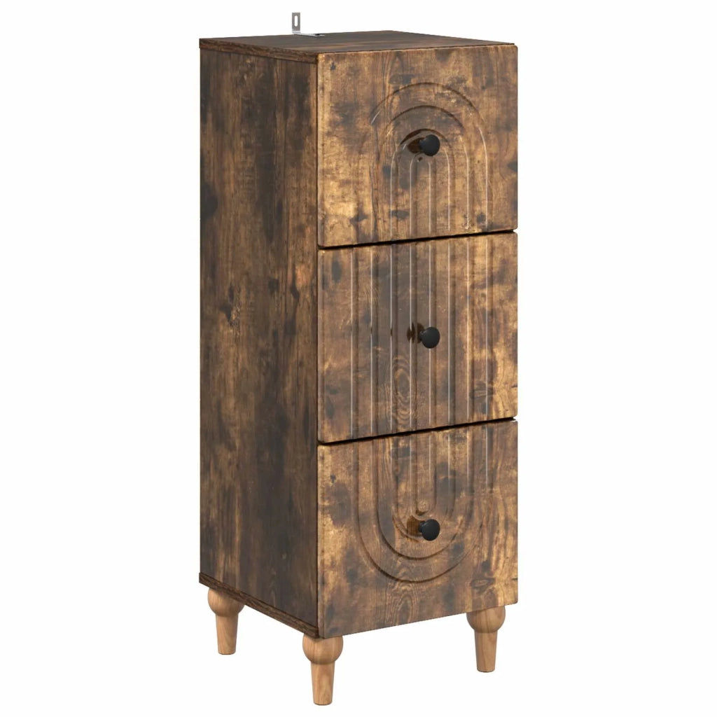 Mobile con Cassetti Rovere Fumo 33 x 34,5 x 90 cm