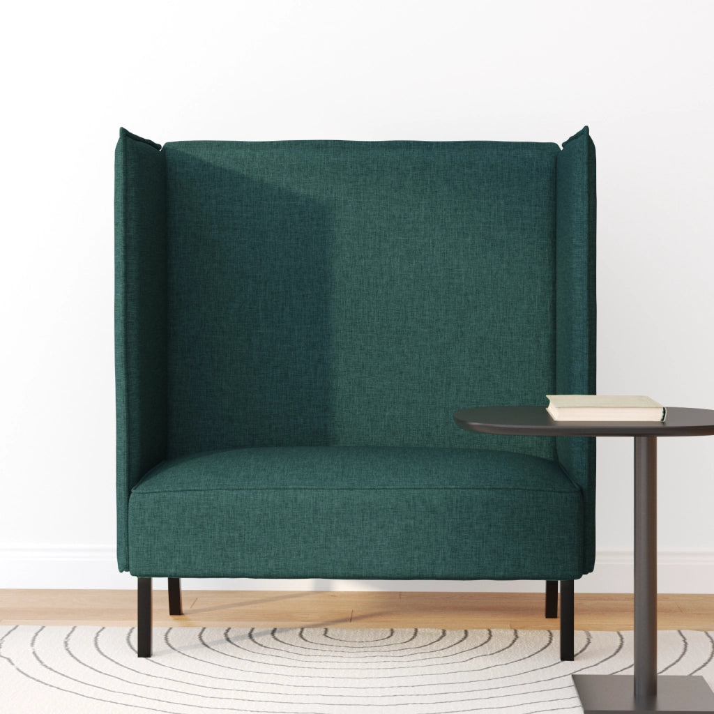 Divano alto Verde Scuro 109x56x121 cm Tessuto