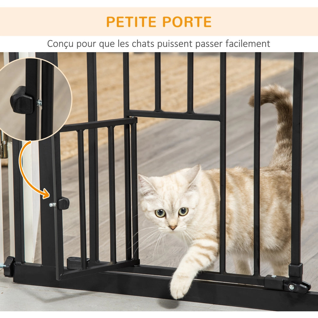 Barriera di sicurezza per animali ¨C zephmum ¨C nero 104.1 cm