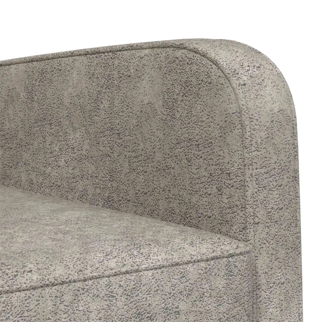 Poltrona Grigio Chiaro Pelle Scamosciata Sintetica 42043424