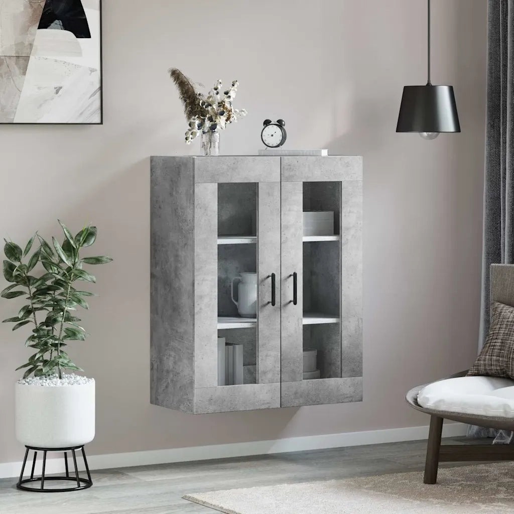 Mobile a Parete Grigio Cemento 69,5x34x90 cmcod mxl 103981