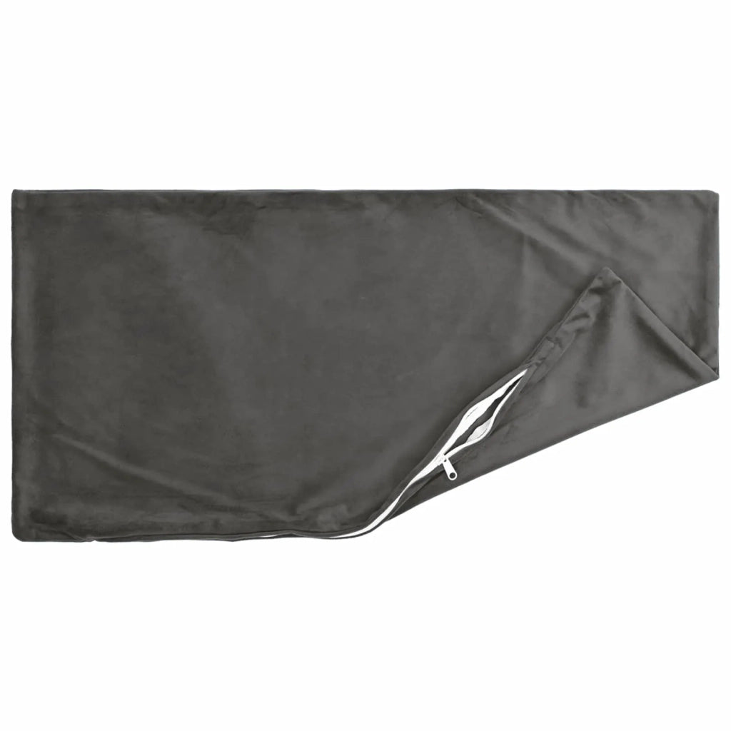 Cuscino con cuscino HEERLEN 12 pz Grigio Scuro Velluto 925635