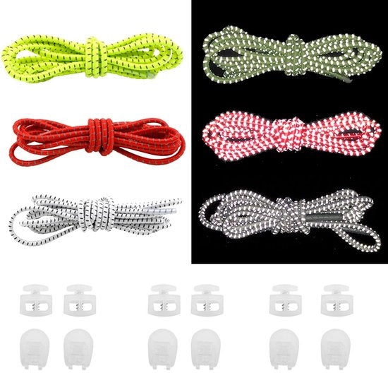 Cinture elastiche 100 cm - Cinture sportive - Cinture per bambini/adulti - Cinture selfbloccanti - 3 paia