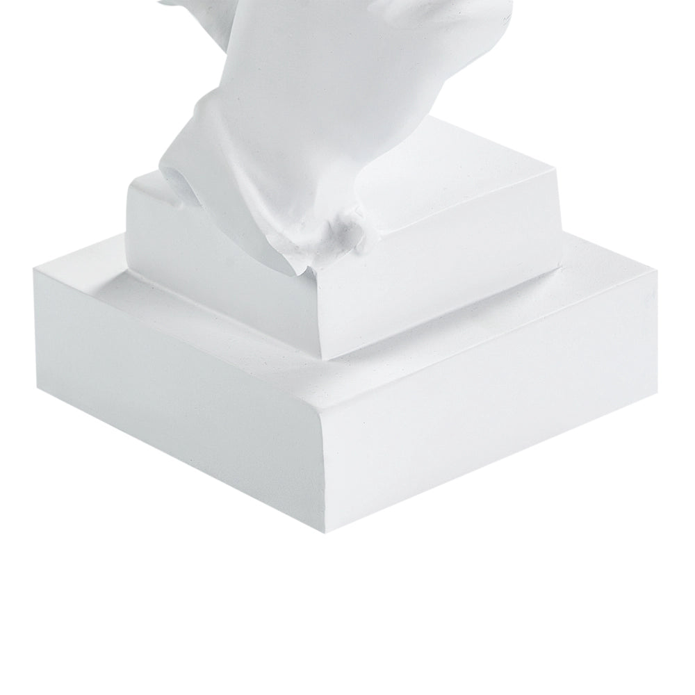 Figurina decorativa Testa di resina bianca Statuetta in stile moderno Accessori decorativi