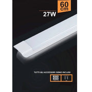 Trade Shop - Plafoniera Led Slim 27w 60cm Sottopensile Ripiani Luce Calda Fredda Naturale -