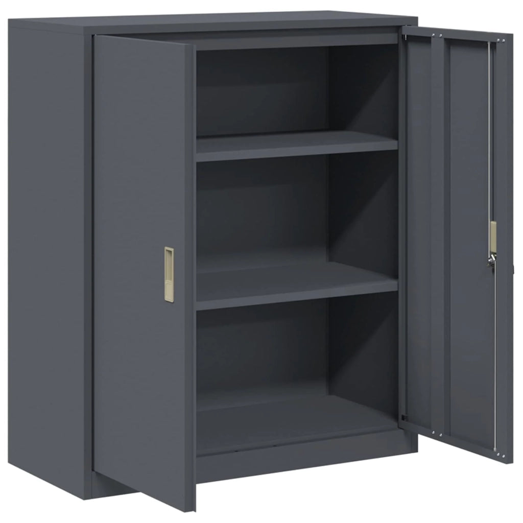 Armadio Antracite 90 x 40 x 105 cm Acciaio 891648