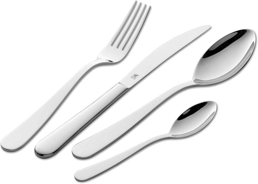 ZWILLING Set di 68 posate da tavola per 12 persone in acciaio inox 18/10 di alta qualità, opache, serie Greenwich