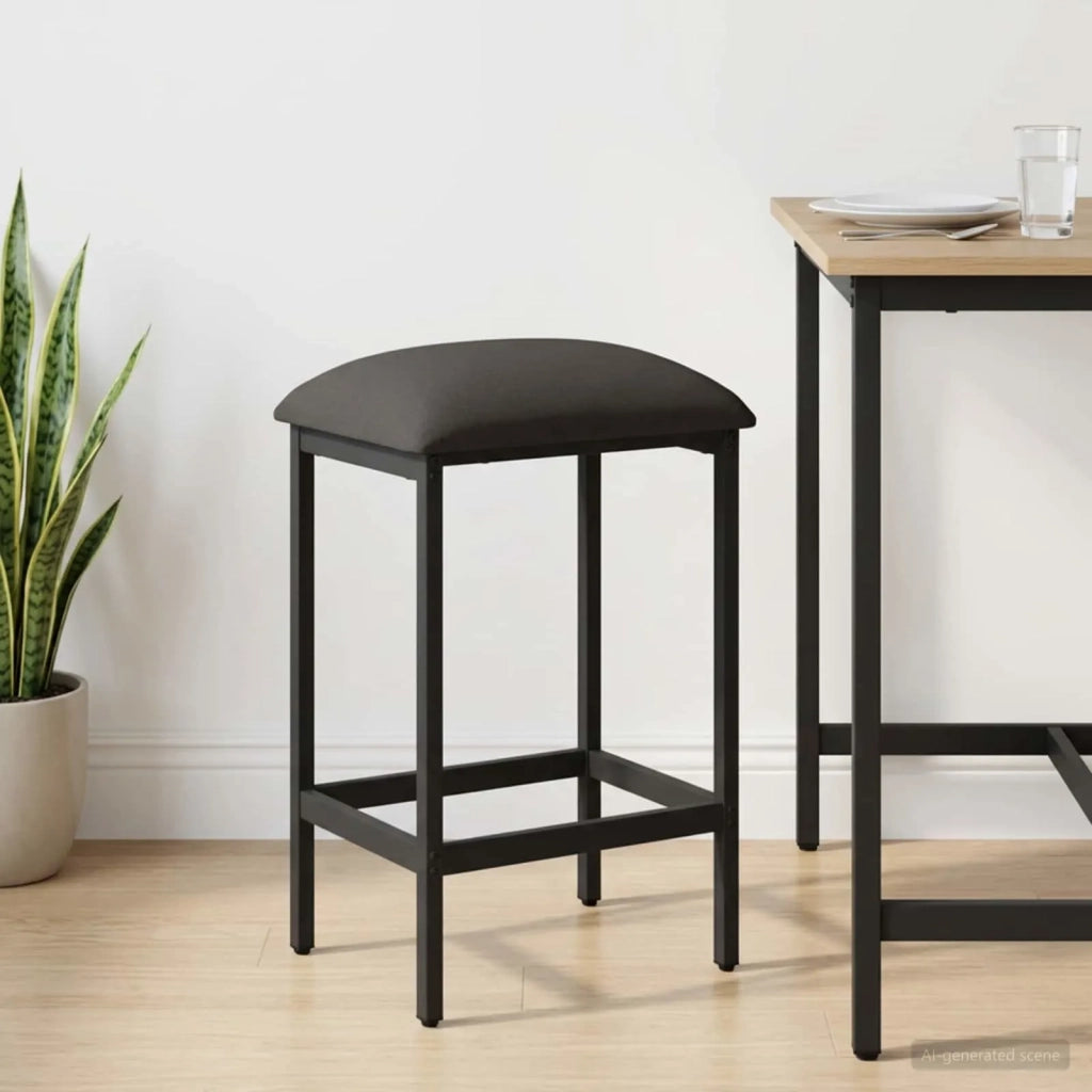 Sgabello da bar Grigio Scuro 40 x 32 x 74 cm 8006171