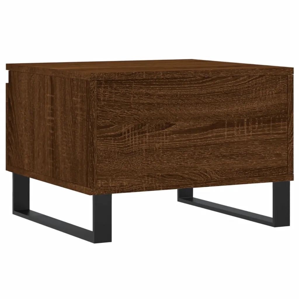 2 pz Tavolini salotto | Tavolino da caff¨¨ | Tavolino da Soggiorno Rovere Marrone 50x46x35 Legno Multistrato