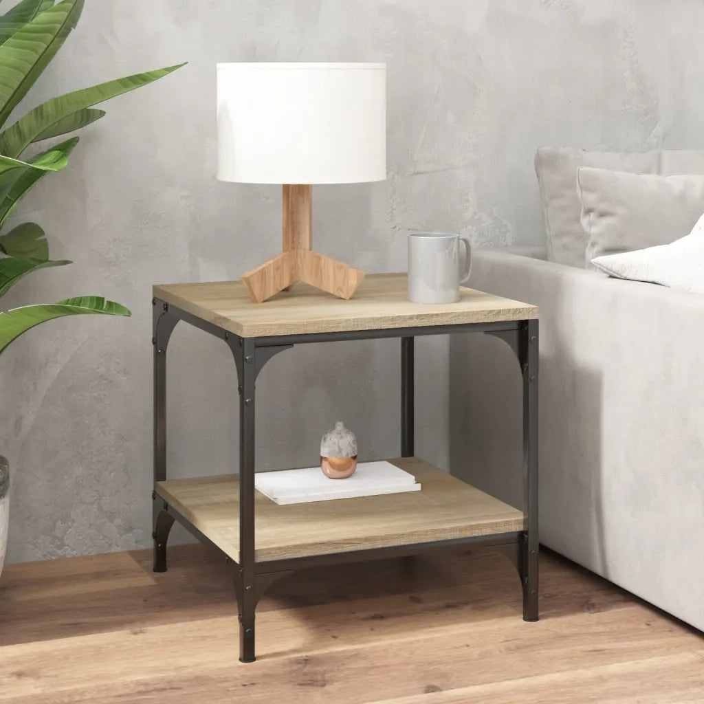 Tavolini 2pz rovere sonoma 40x40x40 cm in Legno Multistrato 819380