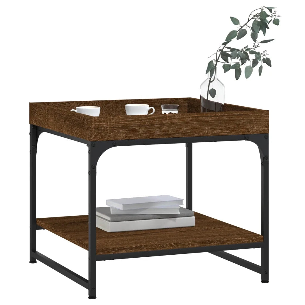 Tavolino Salotto Rovere Marrone 49,5x49,5x45 Legno Multistratocod mxl 127326