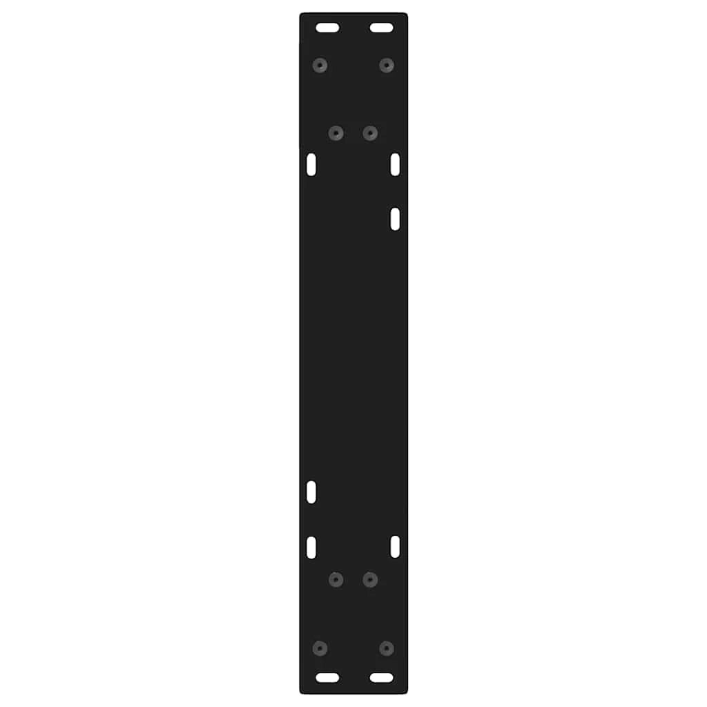 Set di 2 gambe regolabili per tavolo da pranzo 60 x 72-73,3 cm in acciaio nero 02_0057006