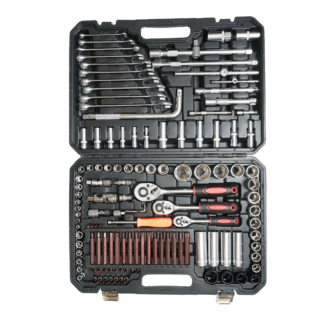 Serie di chiavi a bussola, esagonale, a bussola profonda, chiavi fisse, inserti, torx, esagonali, spline 128 pezzi Breckner Germany