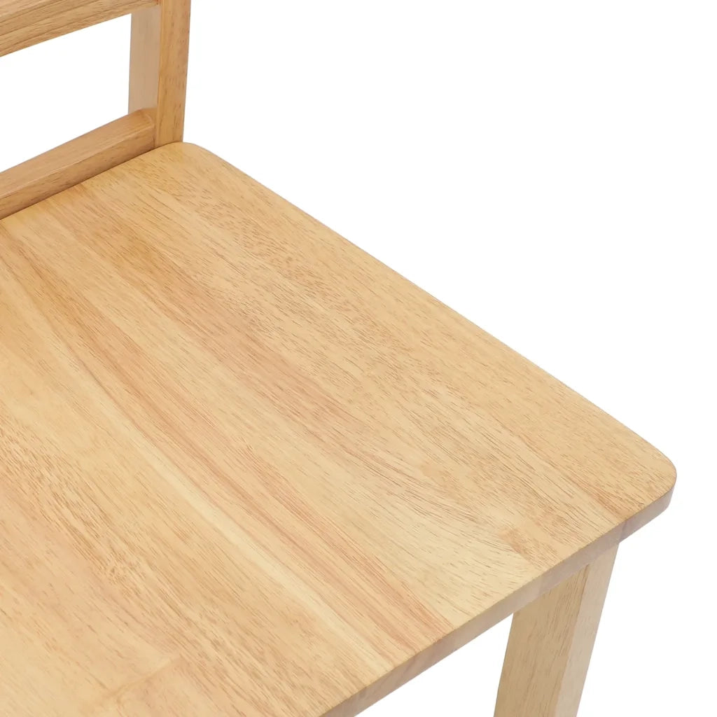 Sedie da Pranzo 2 pz in Legno Massello di Hevea 4102404