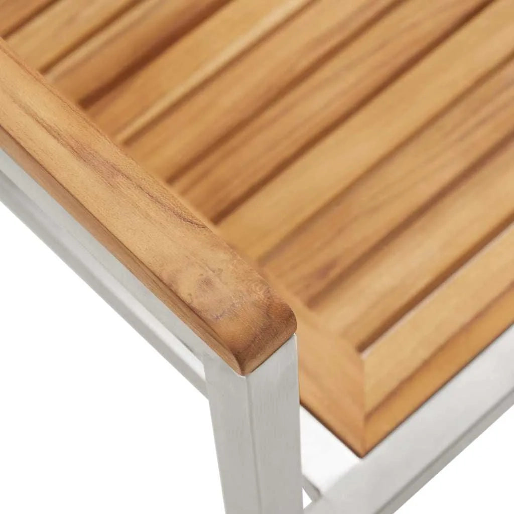 Lettino da sole 3 pcs Marrone Legno di teak solido 3334843
