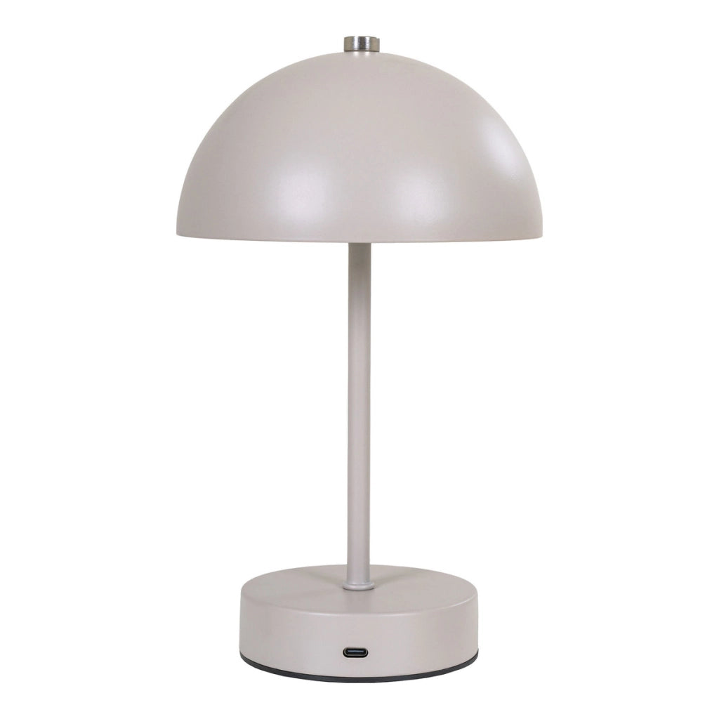 Lampada da Tavolo Holt, Beige, Metallo, 15x15x25 cm