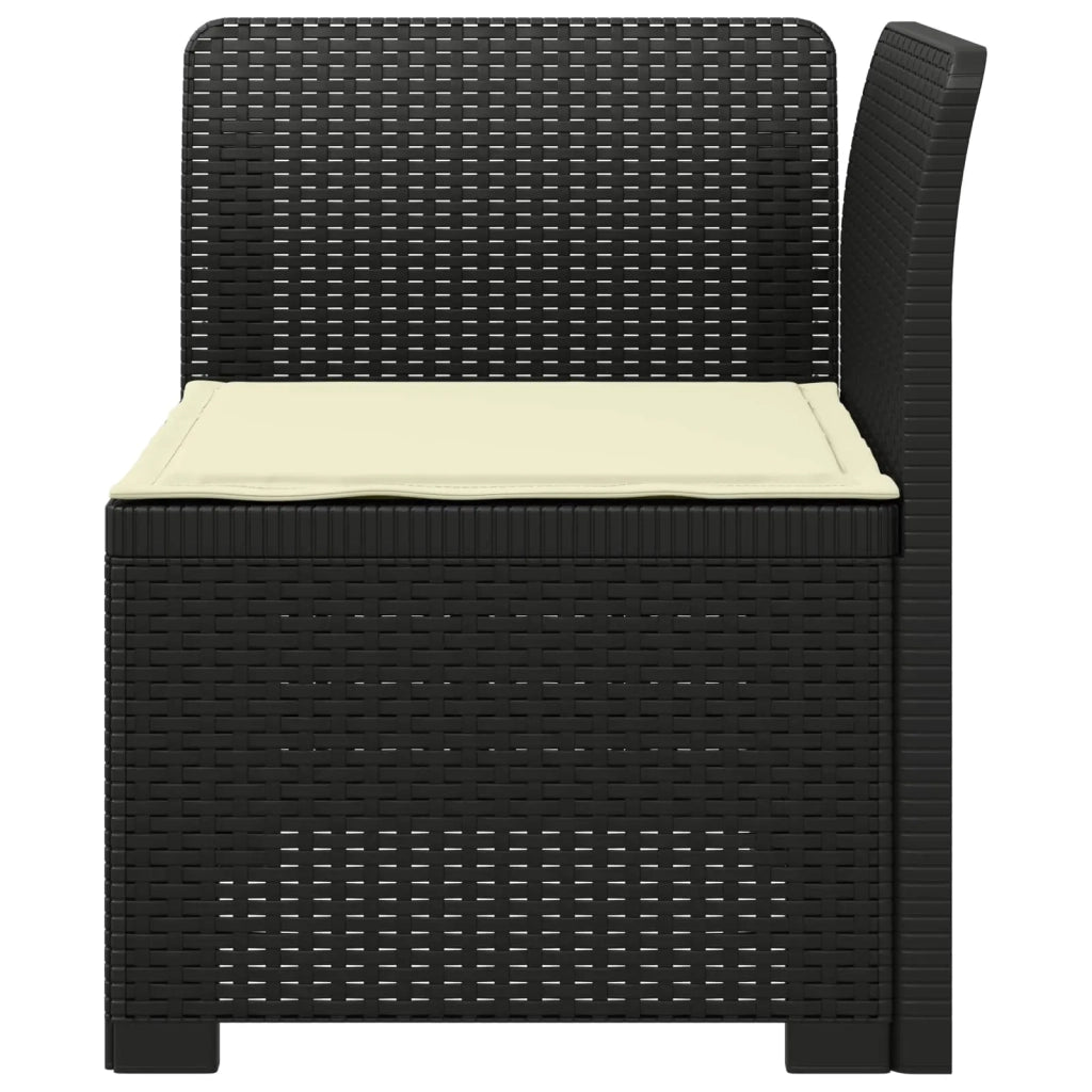 Divano da esterno-Divano da Giardino a 1 Posto con Cuscino Aspetto Rattan PP 223911