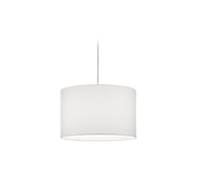 Lampada Sospensione Interno Rotonda 4W Hotel Tessuto Bianco Duoline GD Trio