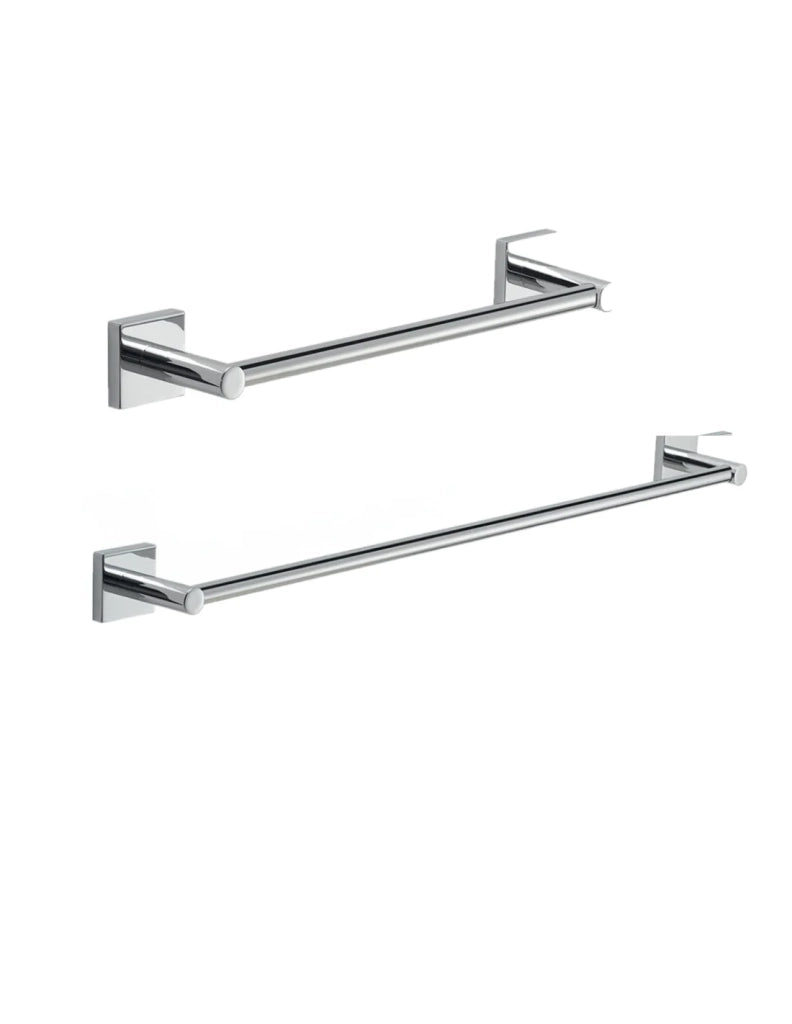 Set 2 portasalviette di GEDY linea Fuji cromato